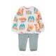 детски,екипи,детски,облекла,за,момчета,boboli,253000,long,sleeve,set,white,(animal,print,puzzle)