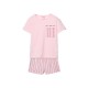 пижама,детски,пижами,boboli,483106,short,sleeve,pyjama,pink,(rose)
