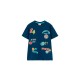 тениска,мъжки,тениски,дамски,тениски,boboli,523055,short,sleeve,t,shirt,blue,(forest)