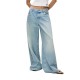 дънки,мъжки,панталони,дамски,панталони,karl,lagerfeld,jeans,b2w10087,wide,leg,low,waist,jeans,blue,(washed,light,blue)
