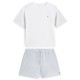 пижама,дамски,пижами,tommy,hilfiger,uw0uw06306,short,sleeve,pyjama,white,(white,ithaca,brisk,blue)