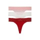 дамско,бельо,дамски,бикини,и,танкини,tommy,hilfiger,uw0uw06337,thong,3,units,multicolor,(bonita,pink,ivory,dark,magma)