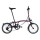 пътни,и,градски,велосипеди,brompton,c,line,12s,mid,20´´,folding,bike,silver,(red,plum)