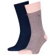 чорапи,мъжки,чорапи,tommy,hilfiger,birdseye,socks,2,pairs,blue,pink,(pink)