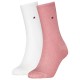 чорапи,мъжки,чорапи,дамски,чорапи,tommy,hilfiger,casual,socks,2,pairs,white,pink,(pink)