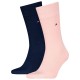 чорапи,мъжки,чорапи,tommy,hilfiger,classic,socks,2,pairs,blue,pink,(pink)