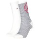 чорапи,дамски,чорапи,tommy,hilfiger,flower,stripe,socks,2,pairs,white,(white)