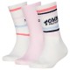 чорапи,мъжки,чорапи,дамски,чорапи,tommy,hilfiger,sport,stripe,crew,socks,3,pairs,white,pink,(pink)