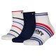 чорапи,мъжки,чорапи,дамски,чорапи,tommy,hilfiger,sport,stripe,quarter,socks,3,pairs,white,blue,(tommy,original)