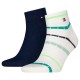 чорапи,мъжки,чорапи,tommy,hilfiger,summer,breton,quarter,socks,2,pairs,white,blue,(white,fresh,green)