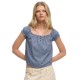 фланелка,с,къс,ръкав,дамски,топове,superdry,1,2,button,woven,short,sleeve,top,blue,(tidal,blue,ditsy,hearts)