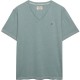 тениска,мъжки,тениски,дамски,тениски,superdry,classic,cotton,linen,vee,short,sleeve,v,neck,t,shirt,blue,(silver,sage)