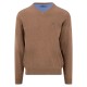 блуза,мъжки,пуловери,дамски,пуловери,fynch,hatton,1613211,v,neck,sweater,brown,(affogato)