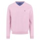 блуза,мъжки,пуловери,fynch,hatton,1613211,v,neck,sweater,pink,(magnolia)