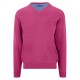 блуза,мъжки,пуловери,дамски,пуловери,fynch,hatton,1613211,v,neck,sweater,pink,(malaga)