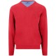 блуза,мъжки,пуловери,дамски,пуловери,fynch,hatton,1613211,v,neck,sweater,red,(tomato)