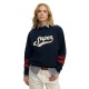блуза,дамски,блузи,superdry,varsity,script,loose,crew,sweatshirt,blue,(richest,navy)
