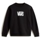 блуза,детски,блузи,vans,stretch,logo,crew,sweatshirt,black,(black,white)