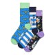 чорапи,мъжки,чорапи,дамски,чорапи,happy,socks,star,wars™,gift,set,crew,socks,3,pairs,multicolor,(blue)