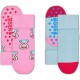 чорапи,мъжки,чорапи,дамски,чорапи,happy,socks,teddy,anti,slip,socks,2,pairs,blue,pink,(pink)