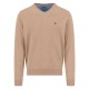 блуза,мъжки,пуловери,дамски,пуловери,fynch,hatton,sfpk211,v,neck,sweater,beige,(taupe)