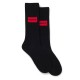 чорапи,мъжки,чорапи,дамски,чорапи,hugo,red,label,10272160,long,socks,2,pairs,black,(black)