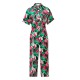 гащеризон,дамски,гащеризони,salsa,jeans,21011091,short,sleeve,jumpsuit,multicolor,(dark,pink,v1)