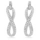 бижутерия,swarovski,5616586,earrings,silver,(grey)