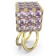 бижутерия,swarovski,5633641,ring,golden,(purple)