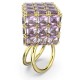 бижутерия,swarovski,5633642,ring,golden,(purple)