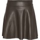 пола,дамски,поли,и,рокли,noisy,may,andy,flared,high,waist,short,skirt,brown,(chocolate,brown)