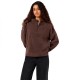 блуза,дамски,блузи,noisy,may,cozy,half,zip,sweatshirt,brown,(chocolate,brown)