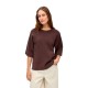 блуза,мъжки,пуловери,дамски,пуловери,object,reynard,2,4,short,sleeve,sweater,brown,(seal,brown)