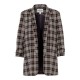 сако,дамски,сака,pieces,boss,3,4,printed,blazer,grey,(black,onyx,check)