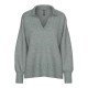 блуза,дамски,пуловери,дамски,плетени,дрехи,pieces,malou,v,neck,sweater,grey,(medium,grey,melange)