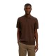дамски,блузи,с,яка,мъжки,блузи,с,яка,selected,berg,short,sleeve,polo,brown,(delicioso,melange)