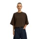 тениска,мъжки,тениски,дамски,тениски,selected,colwoman,oversized,3,4,sleeve,t,shirt,brown,(delicioso)