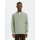 блуза,мъжки,пуловери,selected,dane,half,zip,sweater,green,(aqua,gray)