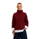 блуза,мъжки,пуловери,дамски,пуловери,selected,gabriella,high,neck,sweater,red,(tawny,port)