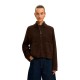 блуза,мъжки,пуловери,дамски,пуловери,selected,sia,full,zip,sweater,brown,(delicioso,melange)