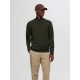 блуза,мъжки,пуловери,selected,tray,half,zip,sweater,green,(forest,night)