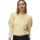 тениска,мъжки,тениски,дамски,тениски,vero,moda,doffy,short,sleeve,t,shirt,yellow,(golden,haze,white,melange)