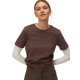 тениска,мъжки,тениски,дамски,тениски,vero,moda,paulina,short,sleeve,t,shirt,brown,(chocolate,martini)