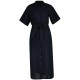 рокля,дамски,поли,и,рокли,gant,4503495,linen,short,sleeve,long,dress,black,(black)