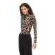 тениска,мъжки,тениски,дамски,тениски,vila,leoa,high,neck,top,long,sleeve,t,shirt,beige,(black,big,leo)