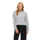 блуза,дамски,пуловери,дамски,плетени,дрехи,vila,liga,o,neck,knit,sweater,grey,(light,grey,melange)