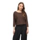 блуза,мъжки,пуловери,дамски,пуловери,vila,malu,boatneck,knit,sweater,brown,(coffee,bean,melange)