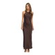 рокля,дамски,поли,и,рокли,vila,ravenna,sleeveless,long,dress,brown,(coffee,bean)