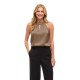 дамски,блузи,vila,ravenna,halterneck,top,oc,sleeveless,blouse,brown,(fossil)