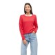 блуза,дамски,пуловери,дамски,плетени,дрехи,vila,ril,o,neck,knit,sweater,red,(hibiscus,dark,melange)